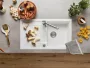Blanco Metra 5 S Silgranit 86x50 cm mosogató csepegtetővel és távműködtetővel, törtfehér 527109