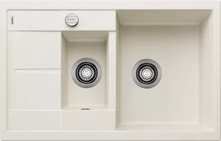 Blanco Metra 6 S Compact két medencés Silgranit 78x50 cm mosogató távműködtetővel, törtfehér 527114