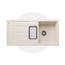   Blanco Metra 6 S két medencés gránit mosogató csepegtetővel 100x50 cm, törtfehér 527117