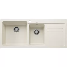   Blanco Naya 8 S Silgranit két medencés 116x50 cm mosogató, balos/törtfehér 527131