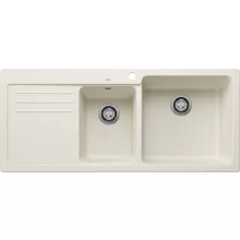   Blanco Naya 8 S Silgranit két medencés 116x50 cm mosogató, jobbos/törtfehér 527132