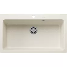   Blanco Naya XL 9 Silgranit 86x51 cm mosogató túlfolyóval és lefolyógarnitúrával, törtfehér 527133