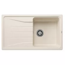   Blanco Sona 5 S egymedencés gránit mosogató csepegtető felülettel 86x50 cm, törtfehér 527151