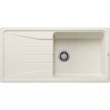   Blanco Sona XL 6 S egy medencés gránit mosogató csepegtető felülettel 100x50 cm, törtfehér 527158