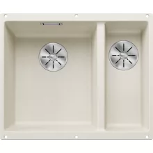   Blanco Subline 340/160-U két medencés gránit mosogató 55,5x46 cm, balos / törtfehér 527162