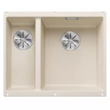   Blanco Subline 340/160-U két medencés gránit mosogató 55,5x46 cm, jobbos / törtfehér 527163