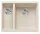 Blanco Subline 340/160-U két medencés gránit mosogató 55,5x46 cm, jobbos / törtfehér 527163