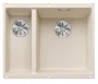 Blanco Subline 340/160-U két medencés gránit mosogató 55,5x46 cm, jobbos / törtfehér 527163
