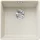 Blanco Subline 400-F gránit mosogató 42,7x42,7 cm lefolyóganitúrával, törtfehér 527165