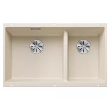   Blanco Subline 430/270-U kétmedencés gránit mosogató 75,5x46 cm balos / törtfehér 527167