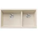 Blanco Subline 480/320-U két medencés gránit mosogató 85,5x46 cm kiegészítőkkel, törtfehér 527168