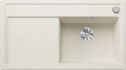 Blanco Zenar 5 S egy medencés gránit mosogató csepegtető felülettel 91,5x51 cm, jobbos / törtfehér 527182