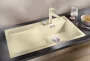 Blanco Zenar 5 S-F egymedencés gránit mosogató csepegtetővel 90x50 cm, jobbos / törtfehér 527183