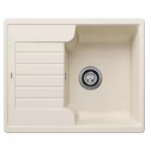   Blanco Zia 40 S gránit mosogató csepegtetővel 61,5x50 cm és lefolyó garnitúrával, törtfehér 527195
