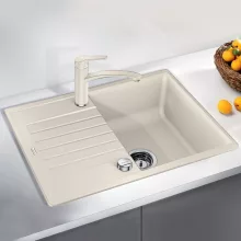   Blanco Zia 45 S Compact Silgranit 68x50 cm mosogató csepegtetővel és excenterrel, törtfehér 527196