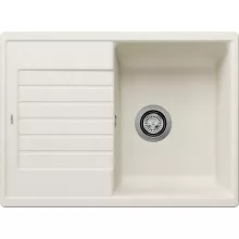   Blanco Zia 45 S Compact egymedencés gránit mosogató csepegtetővel 68x50 cm, törtfehér 527197