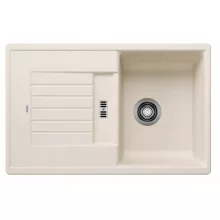   Blanco Zia 45 S egymedencés gránit mosogató csepegtetővel 78x50 cm, törtfehér 527200