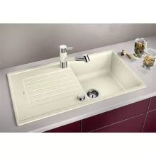   Blanco Zia 5 S Silgranit mosogató 86x50 cm csepegtető felülettel és excenterrel, törtfehér 527203