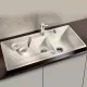 Blanco Zia 6 S Silgranit két medencés 100x50 cm mosogató távműködtetővel, törtfehér 527206