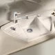 Blanco Zia 9 E aszimmetrikus Silgranit 93x51 cm mosogató csepegtetővel és távműködtetővel, törtfehér 527211