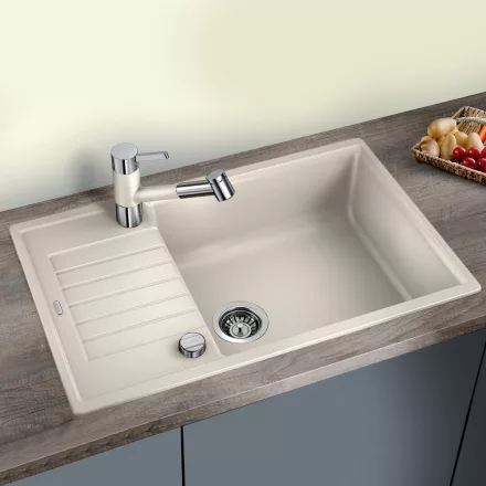 Blanco Zia XL 6 S Compact Silgranit  78x50 cm mosogató csepegtető felülettet és távműködtetővel, törtfehér 527213