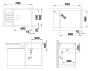 Blanco Zia XL 6 S Compact Silgranit  78x50 cm mosogató csepegtető felülettet és távműködtetővel, törtfehér 527213