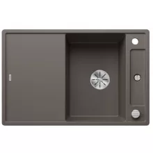   Blanco Axia III 45 S gránit mosogató csepegtető felülettel és üveg vágólappal 78x51 cm, vulkánszürke 527218