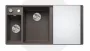 Blanco Axia III 6 S két medencés gránit mosogató 100x51 cm üveg vágódeszkával, balos / vulkánszürke 527226