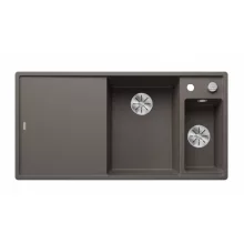   Blanco Axia III 6 S két medencés gránit mosogató 100x51 cm fa vágódeszkával, jobbos / vulkánszürke 527229
