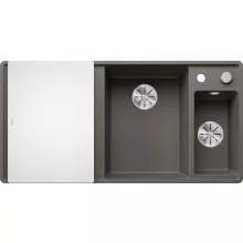   Blanco Axia III 6 S-F Silgránit mosogató excenterrel és üveg vágólappal, vulkánszürke/jobbos 527232
