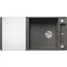   Blanco Axia III XL 6 S-F Silgránit mosogató excenterrel, üveg vágólappal, vulkánszürke 527236