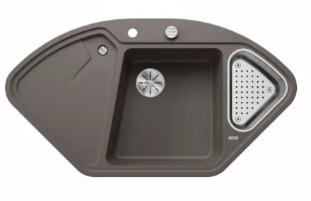 Blanco Blancodelta II SILGRANIT gránit mosogató csepegtetővel 106x58 cm vulkánszürke 527238