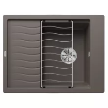   Blanco Elon 45 S gránit mosogató csepegtetővel 65x50 cm és kiegészítőkkel, vulkánszürke 527250