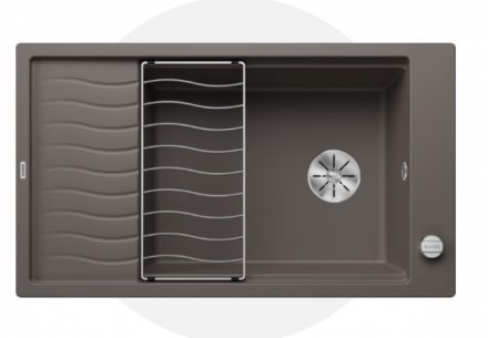 Blanco Elon XL 8 gránit mosogató csepegtetővel 86x50 cm és kiegészítőkkel, vulkánszürke 527256