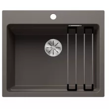   Blanco Etagon 6 gránit mosogató egy nyitott csaplyukkal 60x51 cm, vulkánszürke 527259