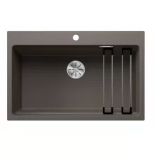   Blanco Etagon 8 gránit mosogató 78x51 cm lefolyógarnitúrával és sínnel, vulkánszürke 527262