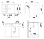 Blanco Metra 45 S Compact Silgranit mosogató 68x50 cm excenterrel, vulkánszürke 527285