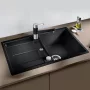 Blanco Metra 45 S-F gránit mosogató csepegtető felülettel 77x49 cm és távműködtetővel, vulkánszürke 527290