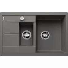   Blanco Metra 6 S Compact két medencés Silgranit 78x50 cm mosogató távműködtetővel, vulkánszürke 527297