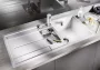 Blanco Metra 6S-F Silgranit két medencés 99x49 cm mosogató rozsdamentes acél tállal, vulkánszürke 527301