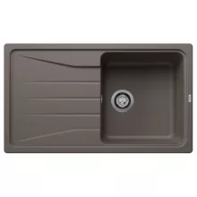   Blanco Sona 5 S egymedencés gránit mosogató csepegtető felülettel 86x50 cm, vulkánszürke 527334