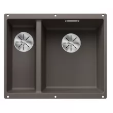   Blanco Subline 340/160-U két medencés gránit mosogató 55,5x46 cm, jobbos / vulkánszürke 527346