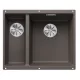 Blanco Subline 340/160-U két medencés gránit mosogató 55,5x46 cm, jobbos / vulkánszürke 527346