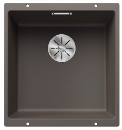 Blanco Subline 400-U egymedencés gránit mosogató lefolyógarnitúrával 43x46 cm, vulkánszürke 527349