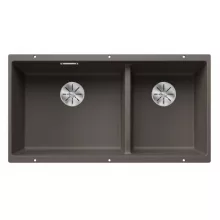   Blanco Subline 480/320-U két medencés gránit mosogató 85,5x46 cm kiegészítőkkel, vulkánszürke 527351