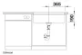 Blanco Subline 700-U gránit mosogató 73x46 cm kiegészítőkkel, vulkánszürke 527356