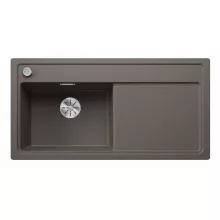   Blanco Zenar XL 6 S egymedencés gránit mosogató csepegtetővel 100x51 cm, balos / vulkánszürke 527370