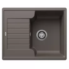   Blanco Zia 40 S gránit mosogató csepegtetővel 61,5x50 cm és lefolyó garnitúrával, vulkánszürke 527378