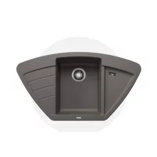   Blanco Zia 9 E gránit mosogató 93x51 cm csepegtetővel és gyümölcsmosóval, vulkánszürke 527395