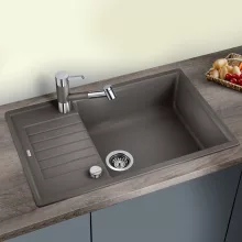   Blanco Zia XL 6 S Compact Silgranit 78x50 cm mosogató csepegtető felülettet és távműködtetővel, vulkánszürke 527396